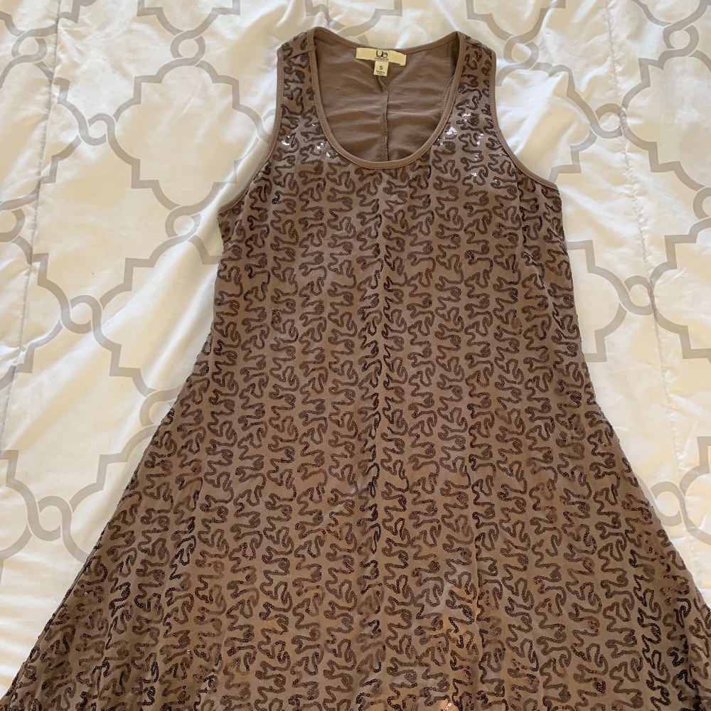 High Low women's tank shirt with sequins